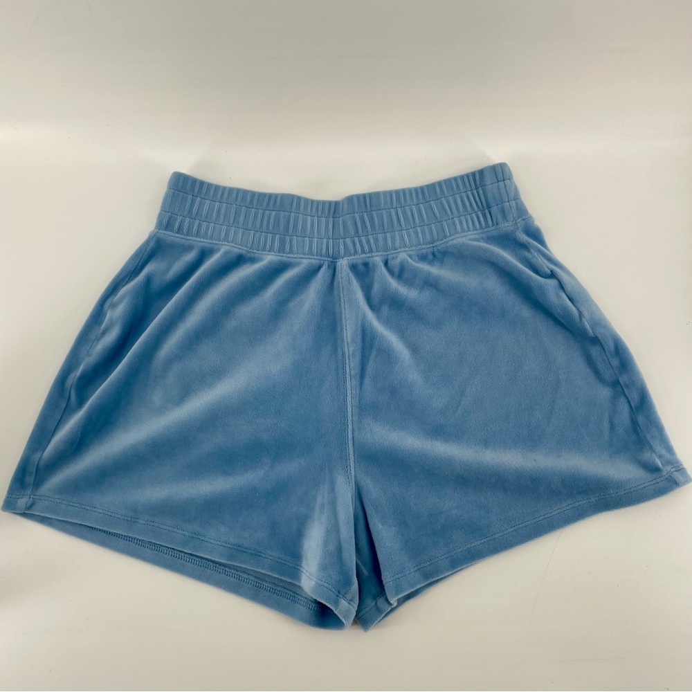 Hollister Ultra High-Rise Shorts Blue Velour XS